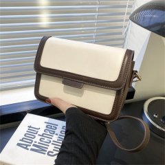 Contrast color small square bag new style women's bag diy handmade material bag handmade gifts for friends group building activity materials