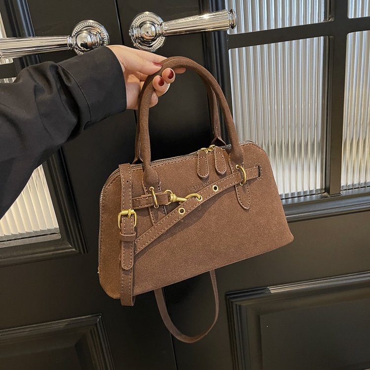 Bags Autumn Women's Versatile Handbag 2024 New Niche Fashion Frosted Shell Bag Simple Crossbody Bag