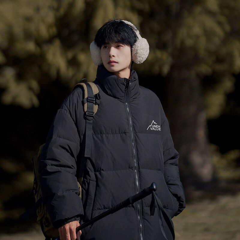 Xinjiang Mountain Style Winter Letter Printed Loose Stand Collar Casual Cotton Clothes