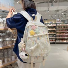 ins Japanese style high-looking girl soft girl school bag new backpack junior high school student college student commuting travel backpack