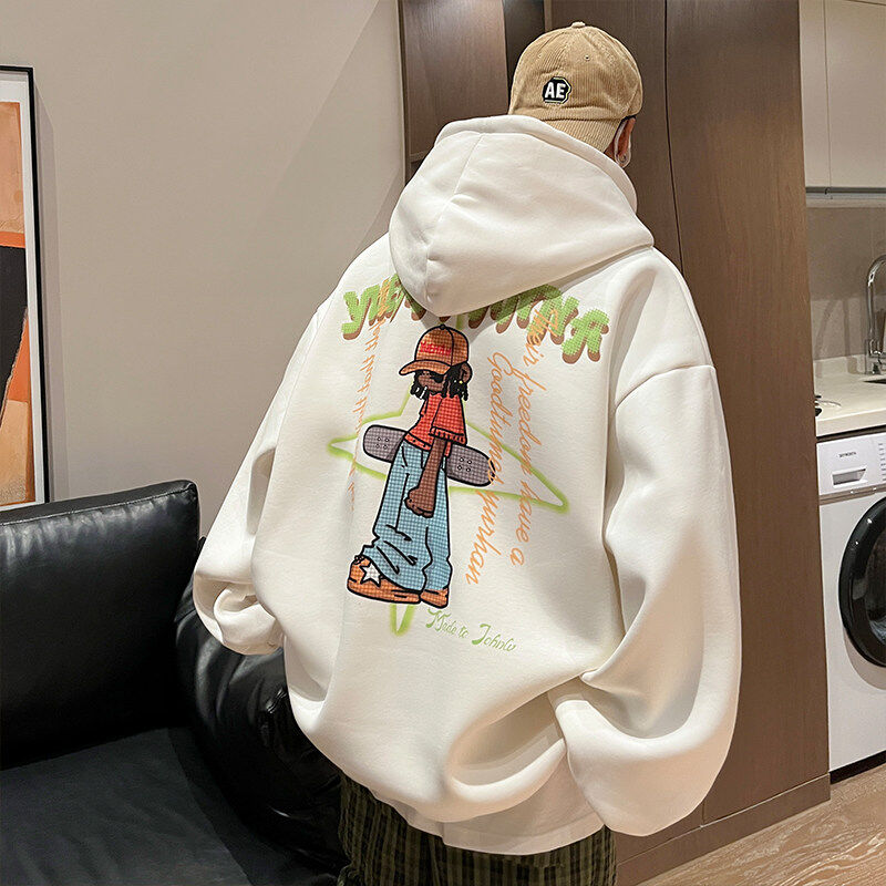 Supply, composite heavyweight 360g hooded sweatshirt loose