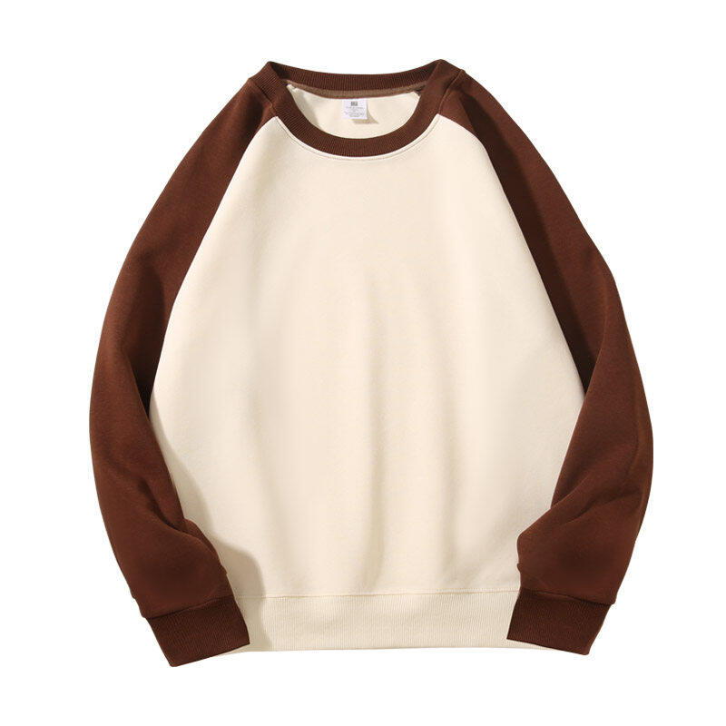 320 grams Chinese cotton autumn style super cost-effective couples patchwork raglan sweatshirt