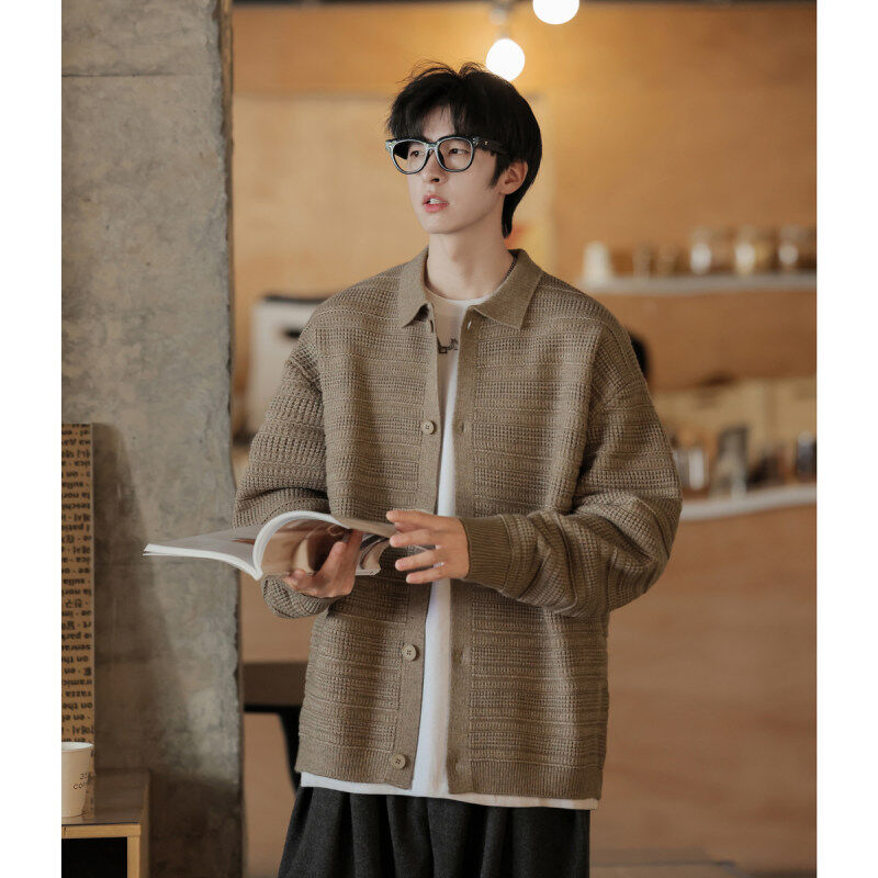 New autumn and winter data heavy sweater cardigan jacket