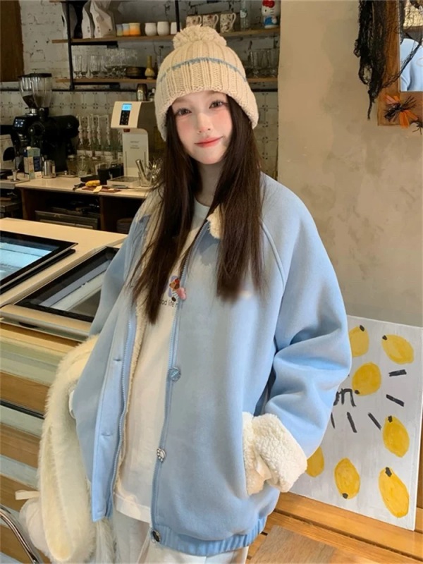 2024 Suede Lamb Wool Jacket Women's Autumn and Winter Thickened Fur All-in-One Casual Jacket Trend