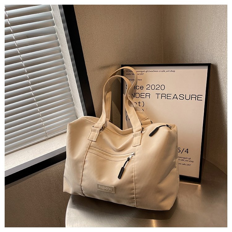 Lightweight short-distance travel bag women's large-capacity canvas tote bag casual shoulder bag travel luggage bag handbag