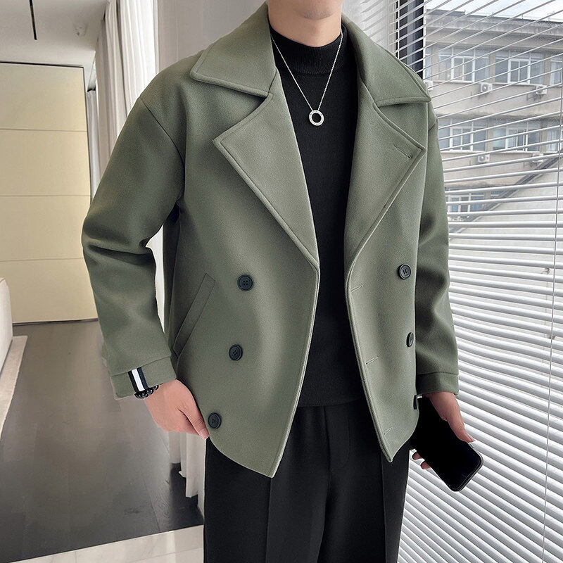 Light and mature style autumn and winter woolen jacket