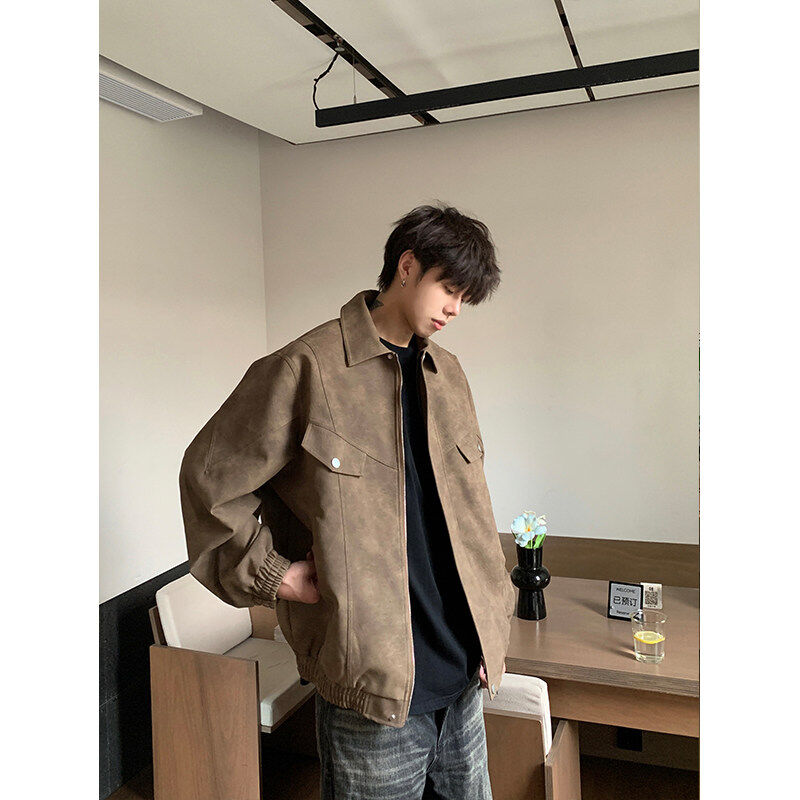 High quality leather jacket men's autumn new style motorcycle leather jacket