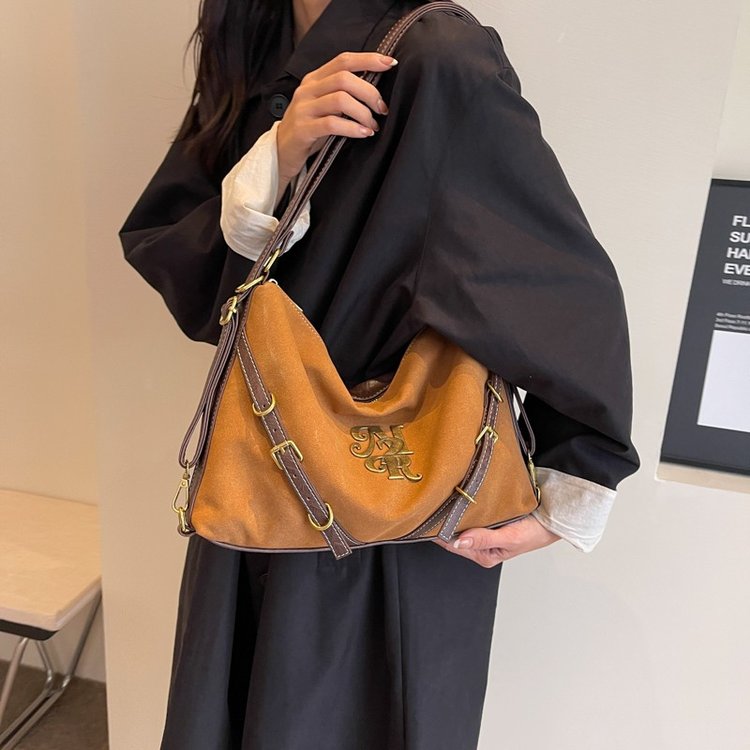 Niche fashion matte high-end large-capacity bag women's new autumn and winter versatile backpack popular style