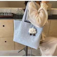 Large-capacity commuter tote bag for women 2024 new fashionable temperament handbag simple casual single shoulder crossbody bag