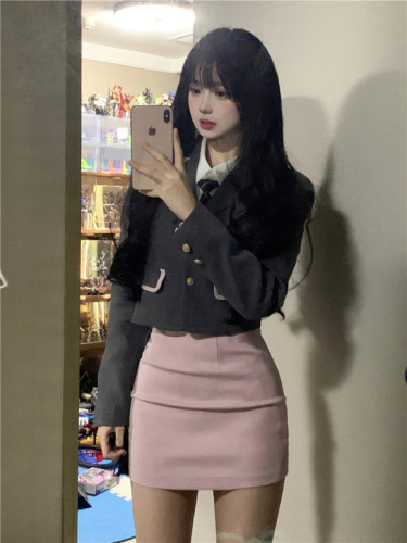 Idol Practice Room Girl Group Style Spring and Autumn New Sweet Desire Uniform Suit