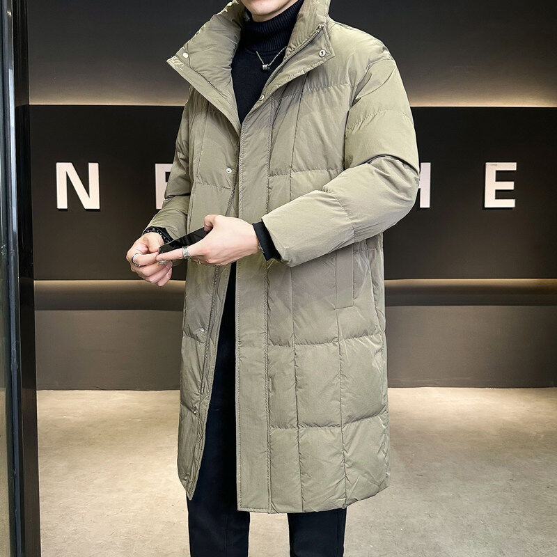 New winter mid-length men's down jacket