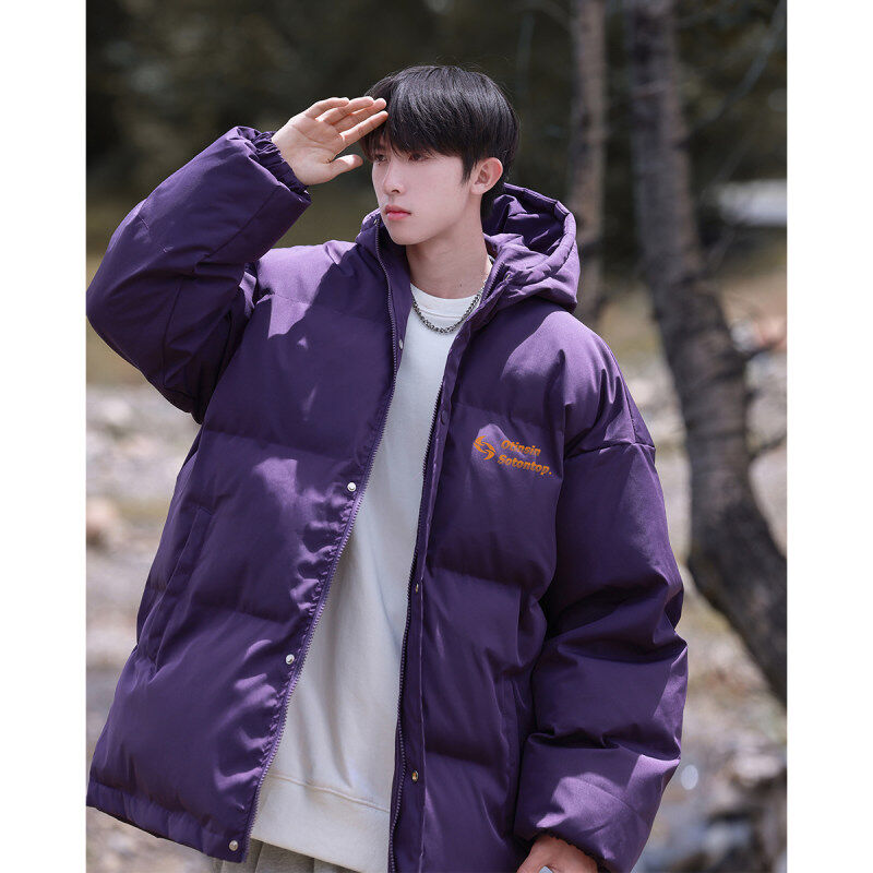 New winter letter print men's cotton jacket