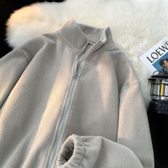 live streaming!  Double-sided polar fleece thermal sweatshirt men's jacket jacket lining