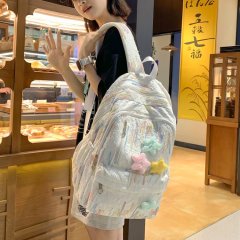 Schoolbags for children, elementary school students, girls, junior high school students, high-looking ins style striped small backpacks, custom wholesale backpacks