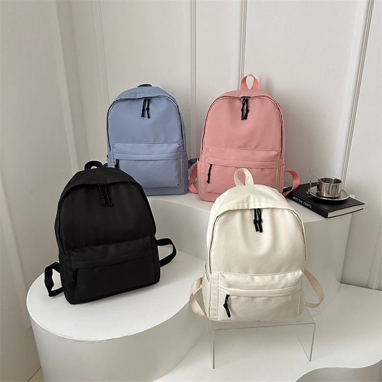 School bag female Japanese simple campus backpack Korean version ins college style student backpack leisure bag travel bag