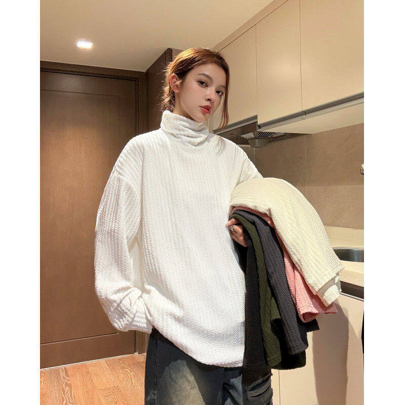 half turtleneck bottoming sweatshirt
