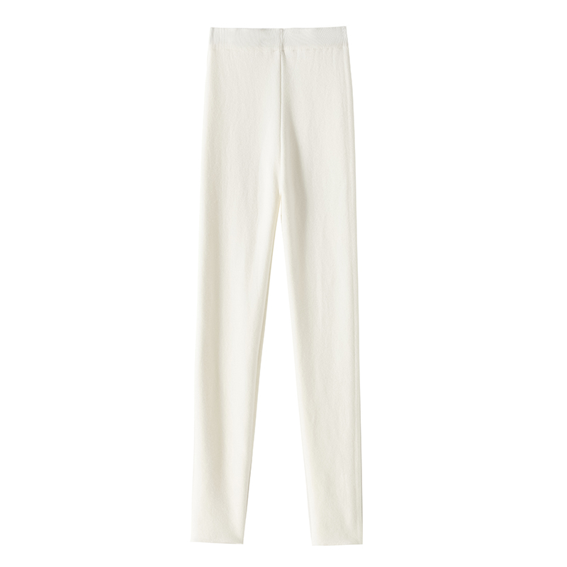 Real shot of leggings for women's outer wear in autumn and winter, thickened velvet, warm autumn pants, high-waisted, tight-fitting, stretchy, slimming, small-footed cotton pants