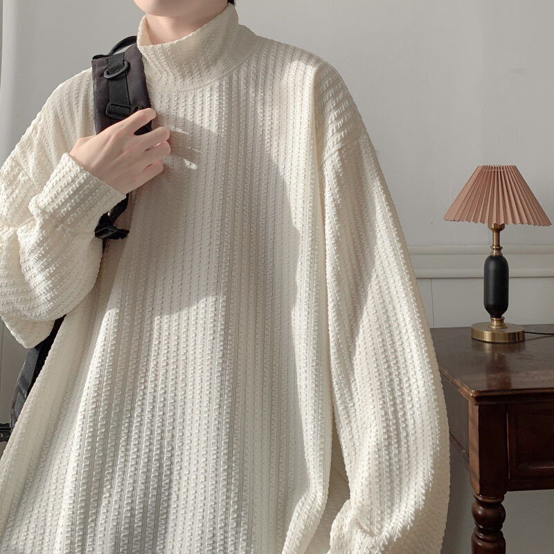 half turtleneck bottoming sweatshirt