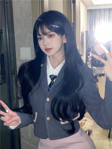 Idol Practice Room Girl Group Style Spring and Autumn New Sweet Desire Uniform Suit