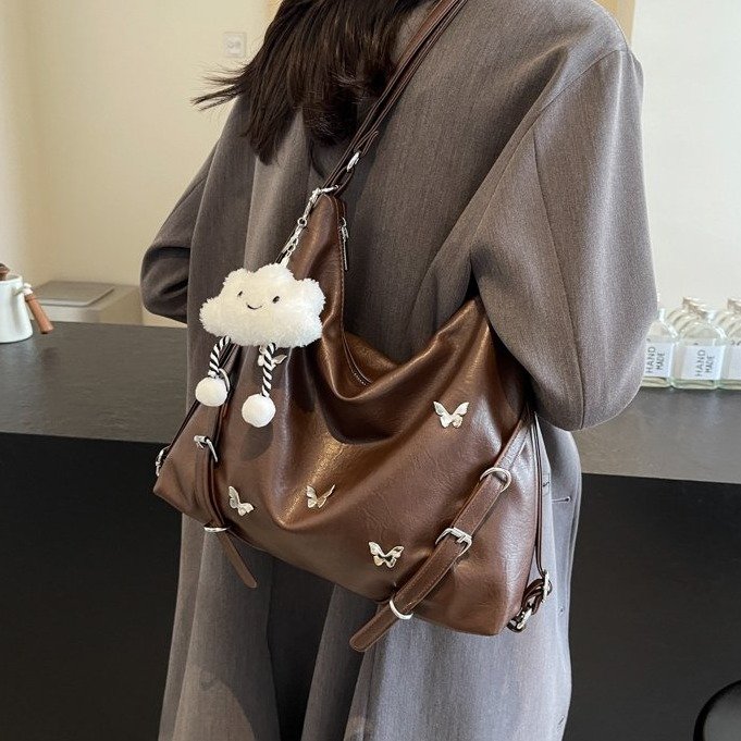 Wholesale Fashion Bow Backpack Women's 2024 New Autumn Retro Shoulder Bag Large Capacity Tote Bag