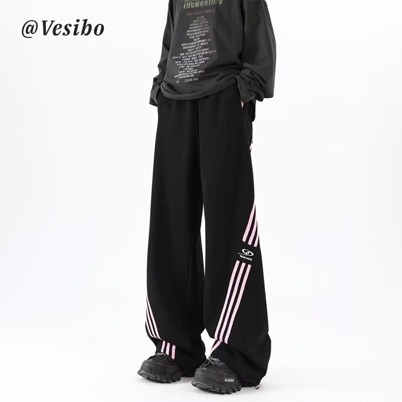 Loose casual pants, Korean style trendy and versatile pants, wide-leg floor-length trousers with falling feel
