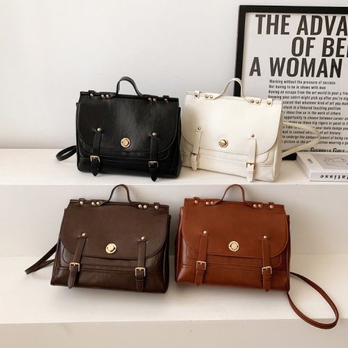 Mori Meng Korean backpack ins casual women's bag autumn fashion backpack messenger bag student school bag popular