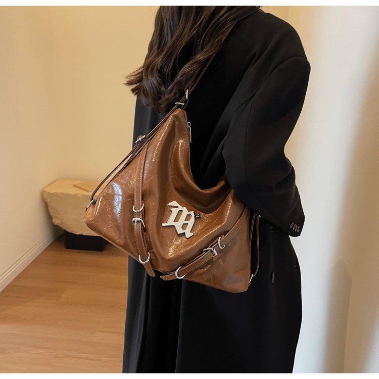 Large-capacity multifunctional tote bag for women 2024 new fashion backpack high-end versatile shoulder crossbody bag