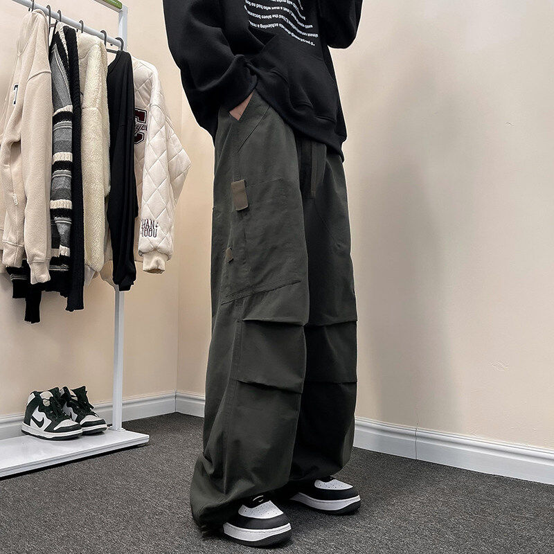 Overalls men's Korean style trendy high street handsome big pocket spring new ins versatile