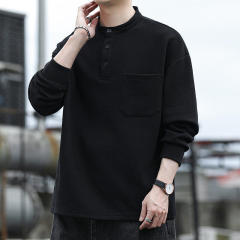 Trendy loose simple sweatshirt versatile casual top