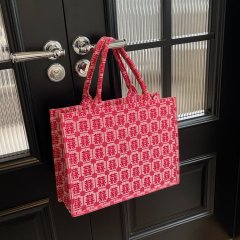 2024 new red bag large capacity tote bag bride wedding bag souvenir bridesmaid wedding bag commuter handbag