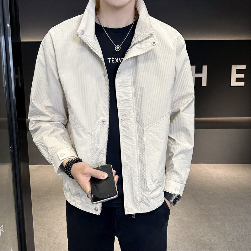 New stand collar young men's jacket casual versatile men's jacket