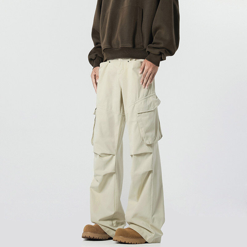 Casual overalls composition: 70% cotton 30% polyester fiber