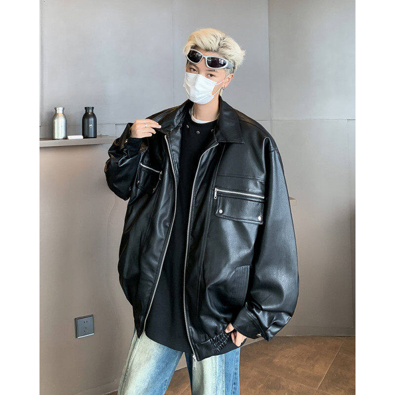Autumn new bomber jacket men's loose baseball uniform top coat