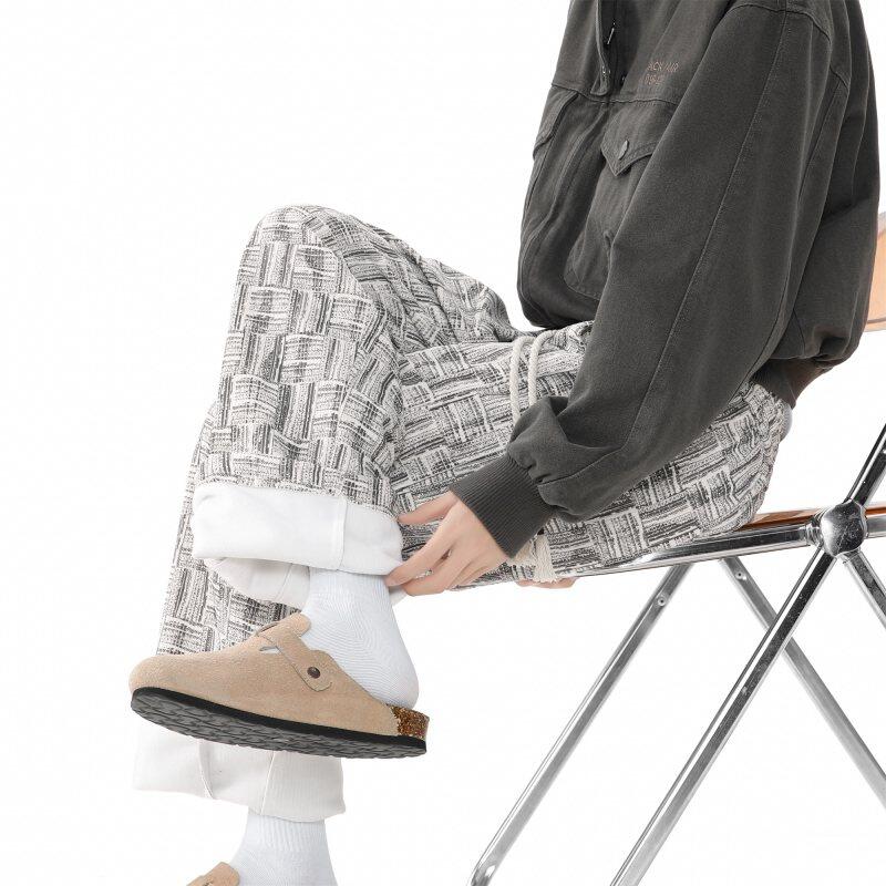 Winter fleece warm casual pants and sweatpants