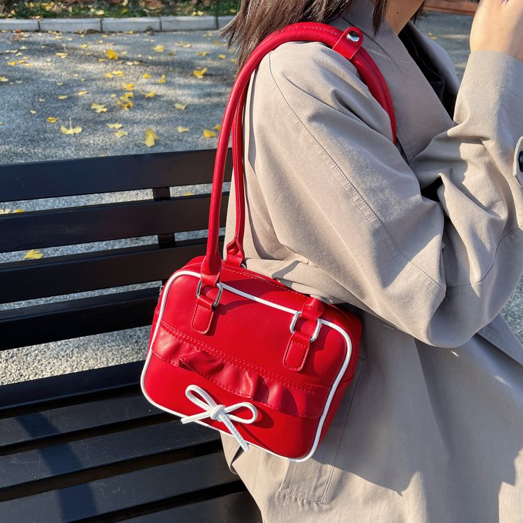 Style bow armpit bag Korean version niche handbag women 2024 new fashion commuter casual shoulder bag
