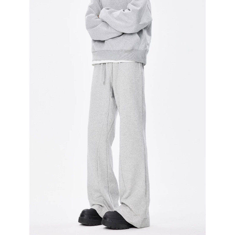 Autumn and winter men's trend 1 fashion vibe casual slightly flared heavy straight pants sweatpants trousers casual pants