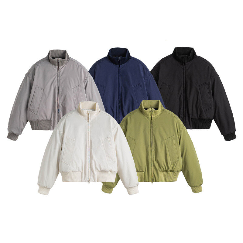 Winter windproof and waterproof coach cotton stand collar thickened jacket