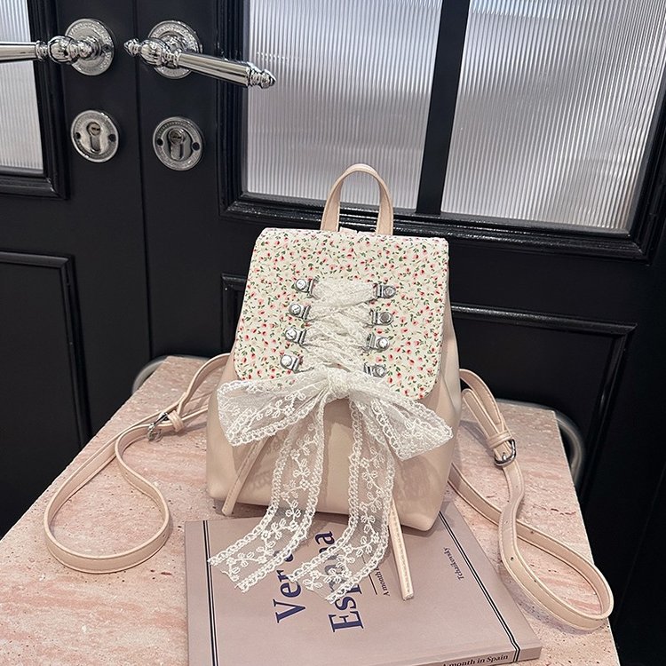 Niche design simple backpack women's 2024 new summer fashion casual backpack travel small backpack