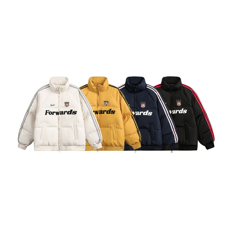 Sports and leisure parallel bar embroidered cotton jacket-