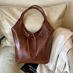 Bags Women's Summer High-Quality Underarm Bag 2024 New Simple Tote Bag Retro Large Capacity Shoulder Commuting Bag