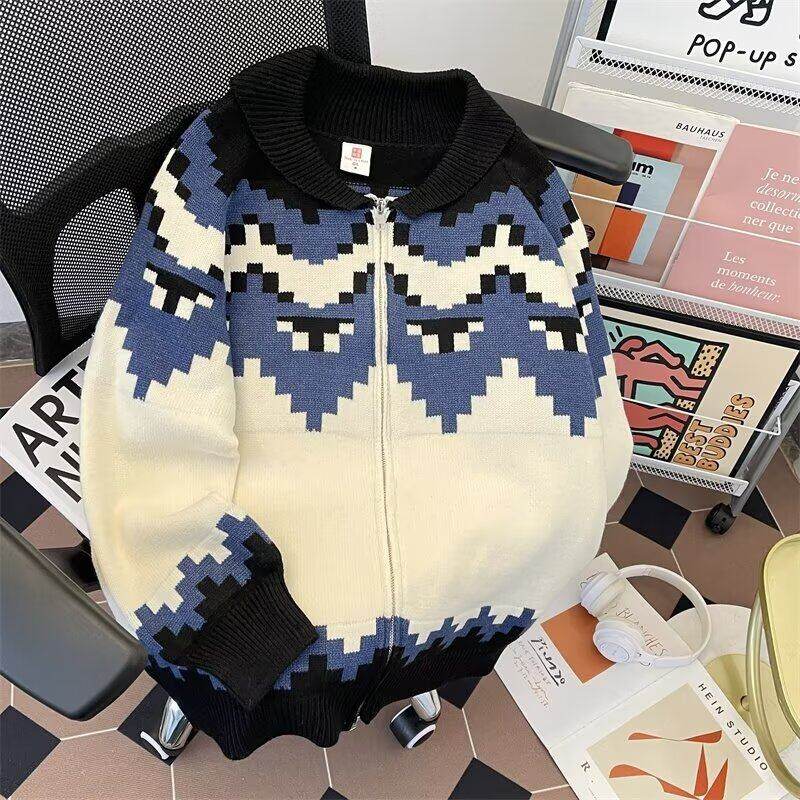 American retro autumn and winter atmosphere sweater