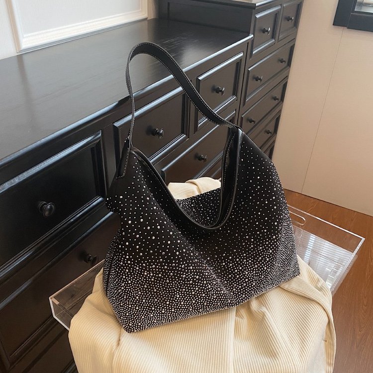Popular hot style bright diamond bag for women 2024 new high quality tote bag fashionable large capacity single shoulder crossbody bag trendy