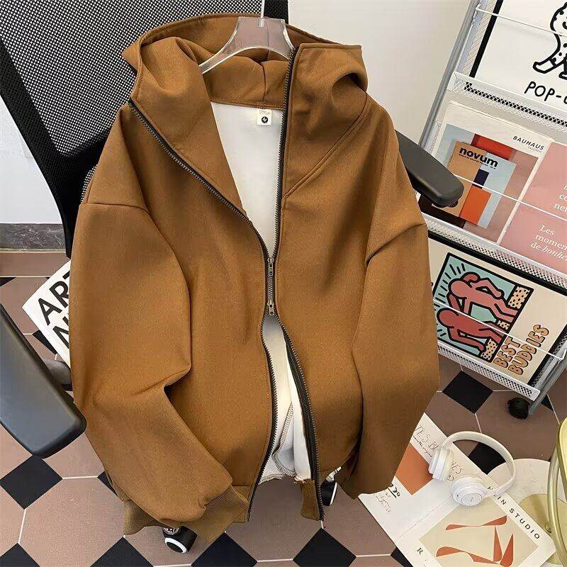 Hooded sweatshirt suit for men and women loose youth trend