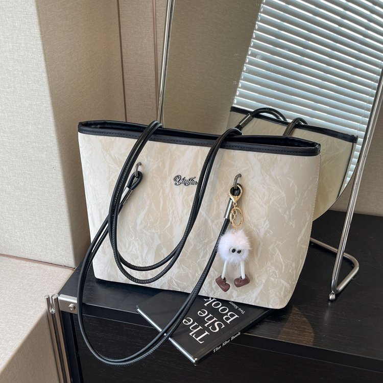 Bags for women 2024 new large-capacity tote bag for commuting, versatile niche, high-end sense, shoulder bag for college students