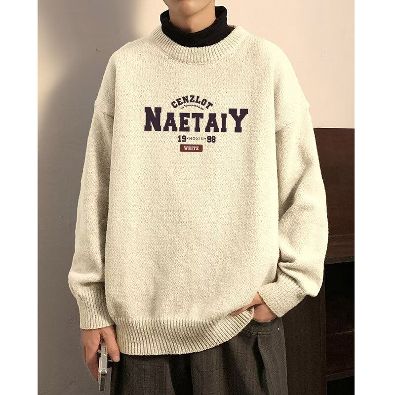 Autumn and winter half turtleneck sweaters for men, thickened sweaters for men, men's knitwear for men