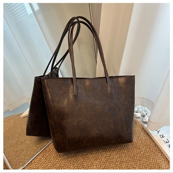 Women's bags 2024 autumn cross-border new commuter bag portable armpit bag fashion trend large capacity shoulder bag bag for women