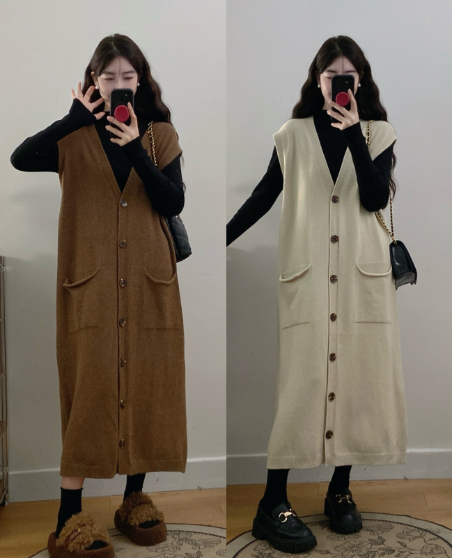2024 plus size women's autumn and winter new long-sleeved bottoming sweater + mid-length knitted dress two-piece set