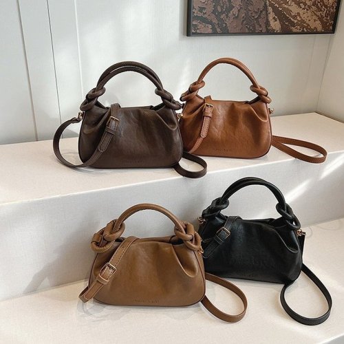 Hand-carrying fashionable small square bag for women Korean version ins trendy high-end shoulder bag 2024 winter niche simple women's bag