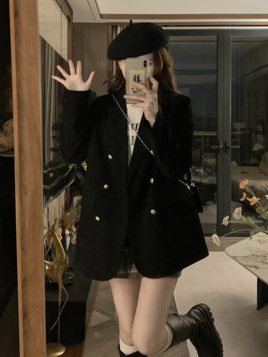 2024 autumn and winter new fat mm large version commuter suit jacket Korean style retro corduroy and cotton jacket