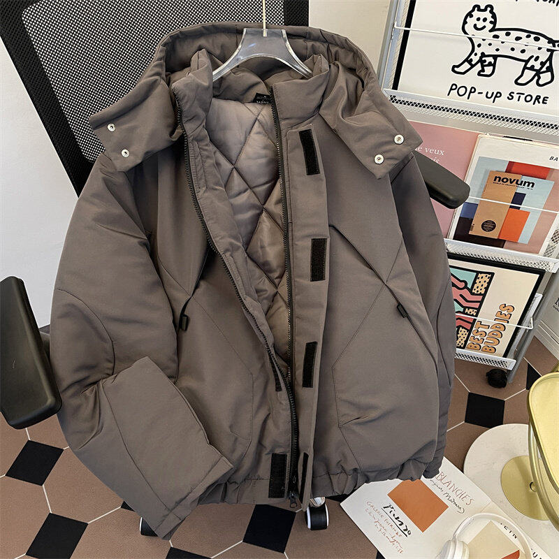 Cotton clothing men's Korean style trendy hooded winter warm and handsome versatile cotton clothing
